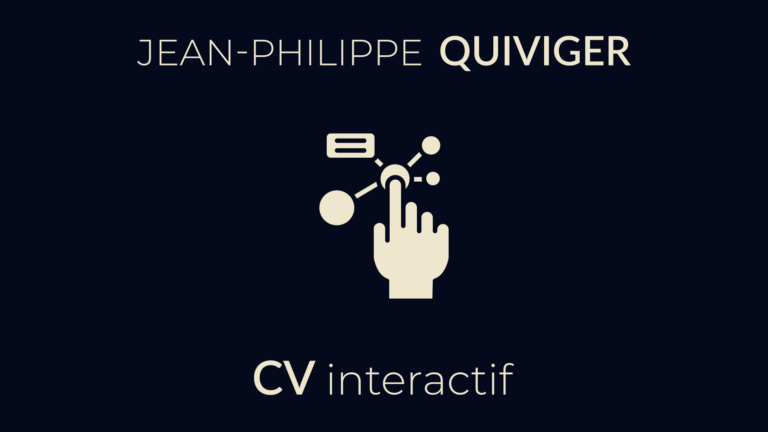 CV interactif Jean-Philippe Quiviger